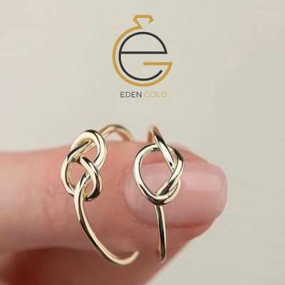 انگشتر طرح گره طلا