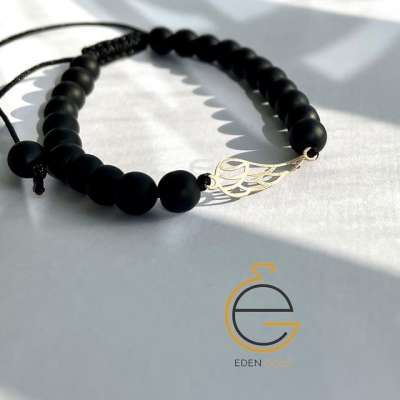 دستبند طرح بال فرشته طلا