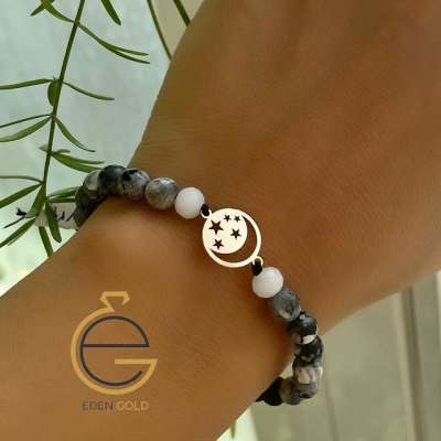 دستبند طرح ماه و ستاره