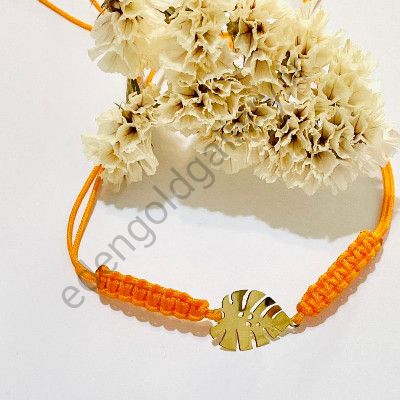 دستبند طرح برگ انجیری