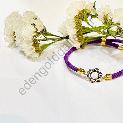 دستبند طرح گل 6 پر