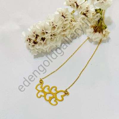 گردنبند طلا قلب و زنجیر