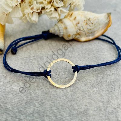 دستبند دایره بند سورمه ای