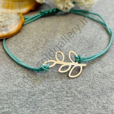 دستبند طرح برگ