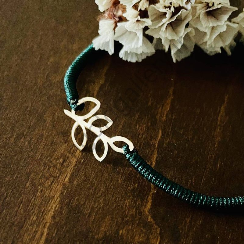 دستبند طرح برگ