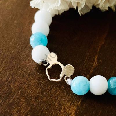 دستبند طرح میکی با گوش پر