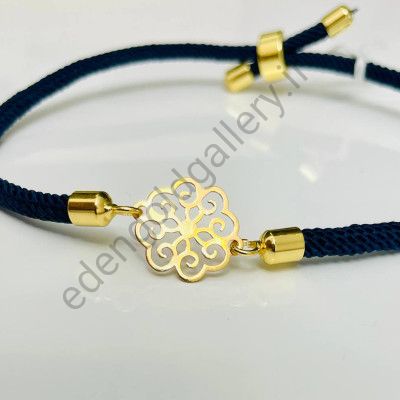 دستبند طلا طرح گل