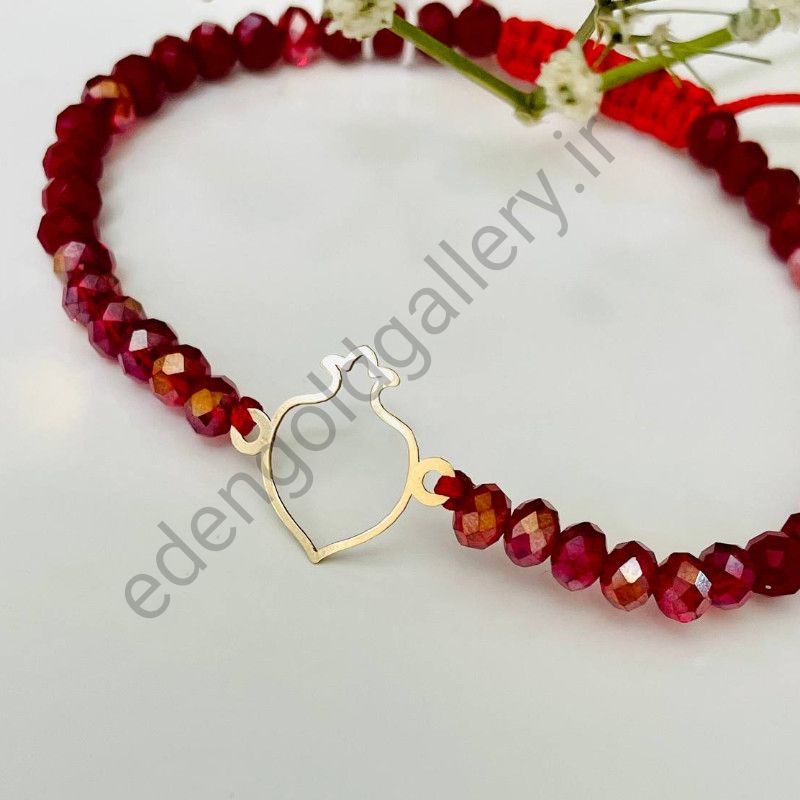 دستبند طلا طرح انار