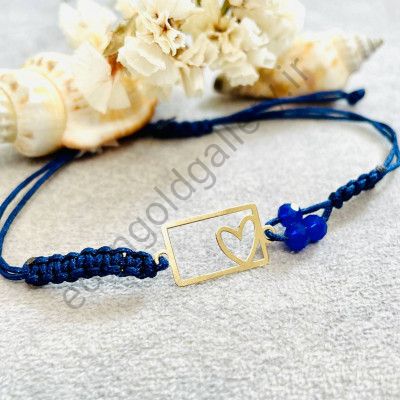 دستبند مربع و قلب