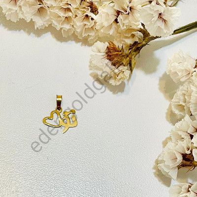 پلاک طلا تو و قلب