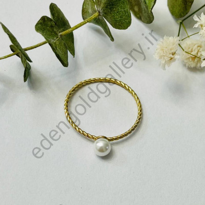 انگشتر طلا مروارید ریز