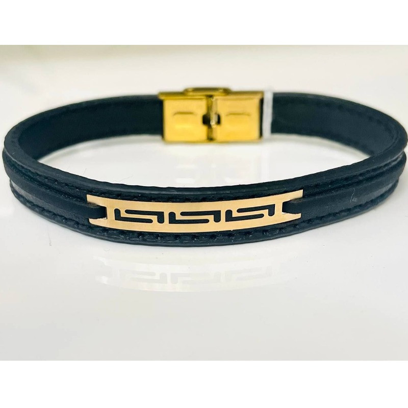 دستبند مردانه چرم کد T402.412