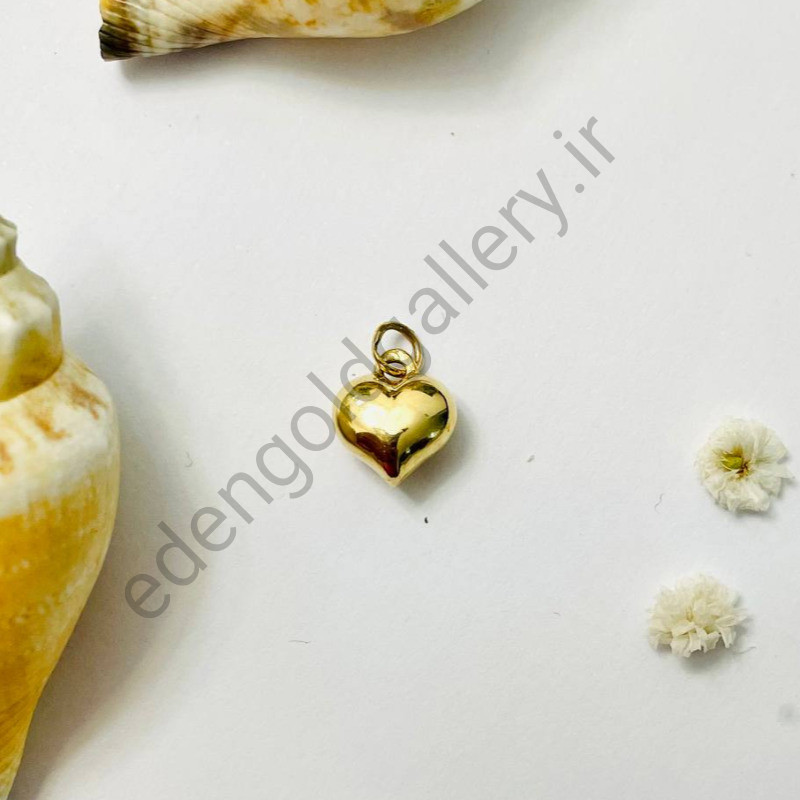 پلاک طلا قلب توپر