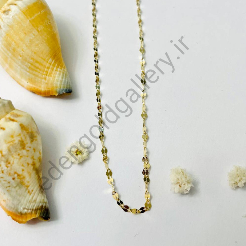 زنجیر پولکی طلا کد 567