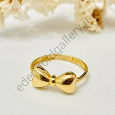 انگشتر طلا طرح پاپیون