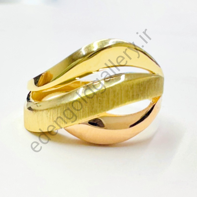 انگشتر طلا طرح موج کد 934