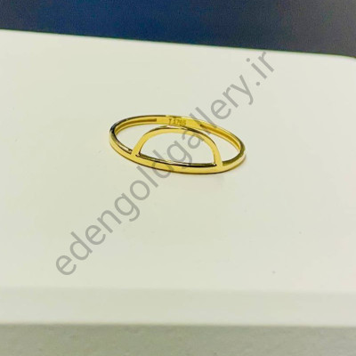 انگشتر طلا نیم دایره