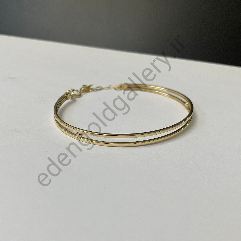 بنگل طلا دو ردیفه