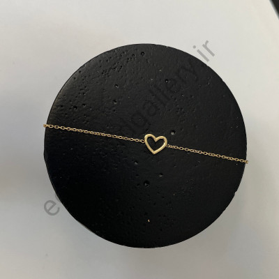 دستبند طلا قلب تو خالی
