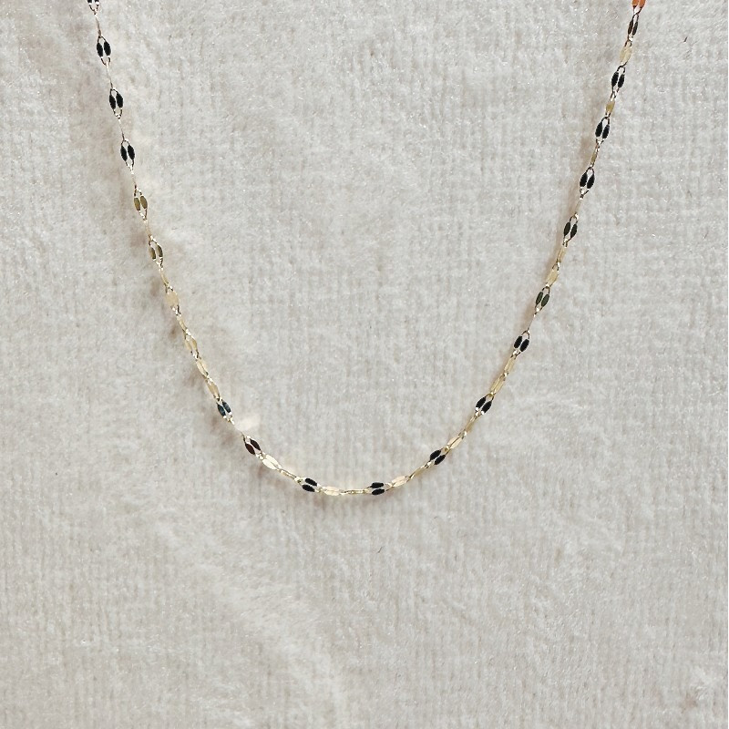 زنجیر طلا پولکی 45 سانت کد 981