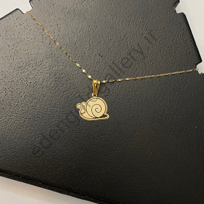 پلاک طلا کودکانه حلزون