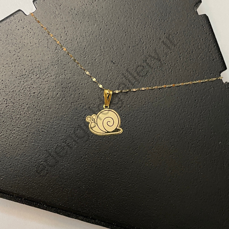 پلاک طلا کودکانه حلزون