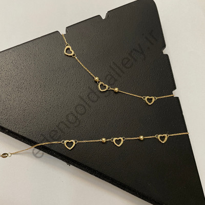 گردنبند طلا 3 قلب