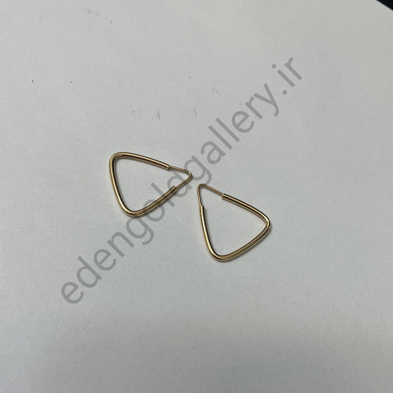 گوشواره طلا هندسی مثلث