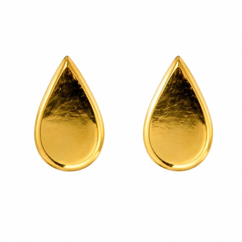 گوشواره طلا میخی طرح اشک 1125
